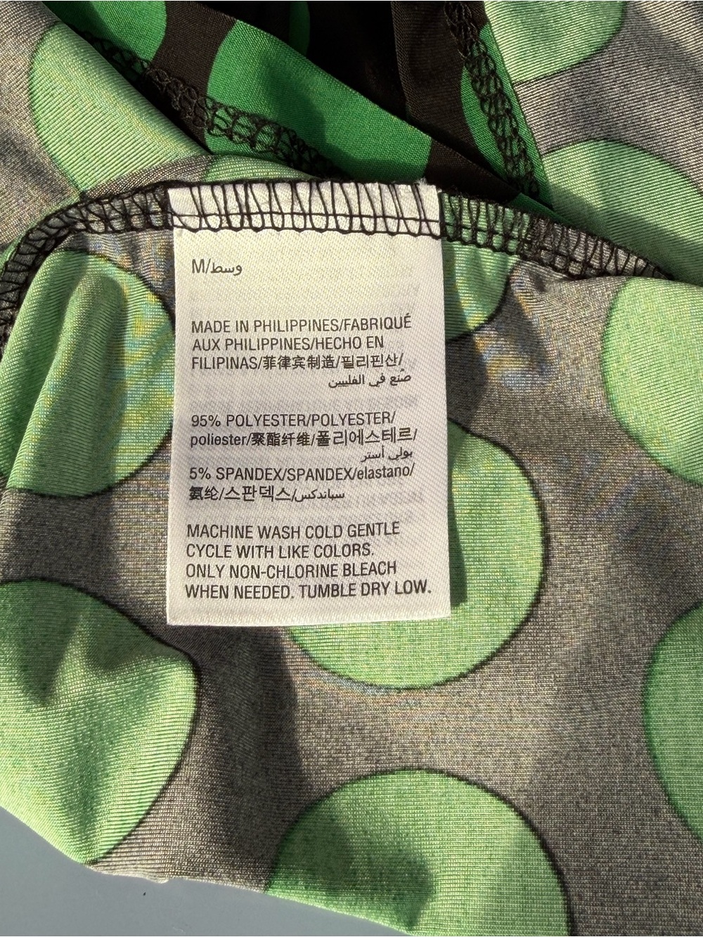 INC International Concepts Black Midi Dress with Green Polka Dots - Picture 9 of 9
